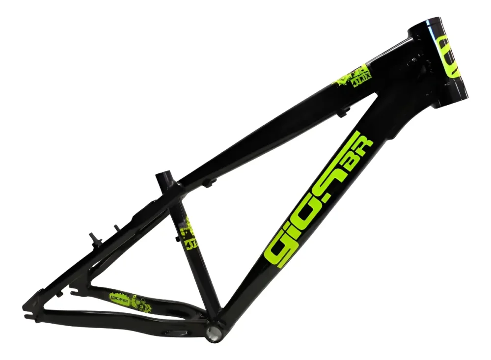 Quadro 26 Gios 4trix Tam. 14 Wheeling / Grau / Cor preto/ verde fluor